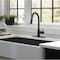 Everflow Kitchen faucet w/ pull down Sprayer, 1 handle, 1 or 3 hole Stainless Matte Black BAC-K50MB - alternate 6